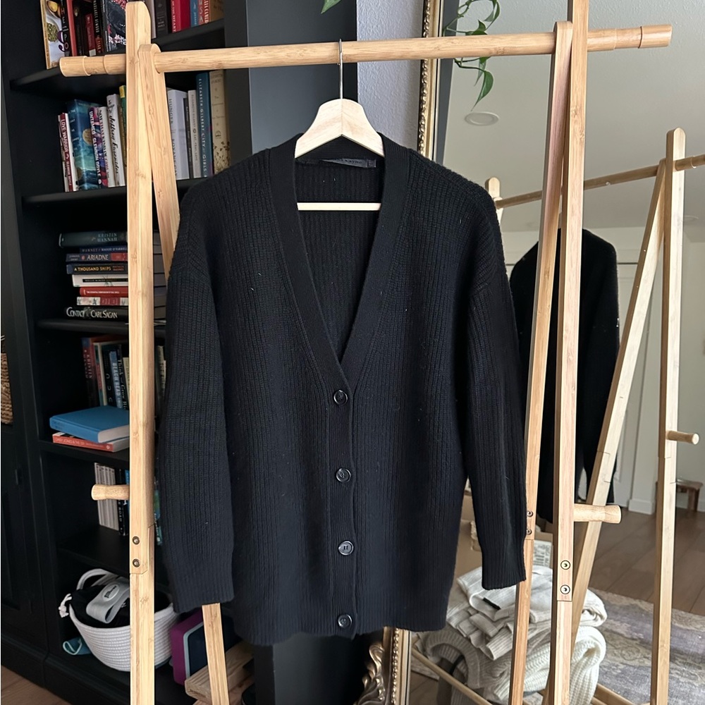 Jenni Kayne Cashmere Cocoon Cardigan in black